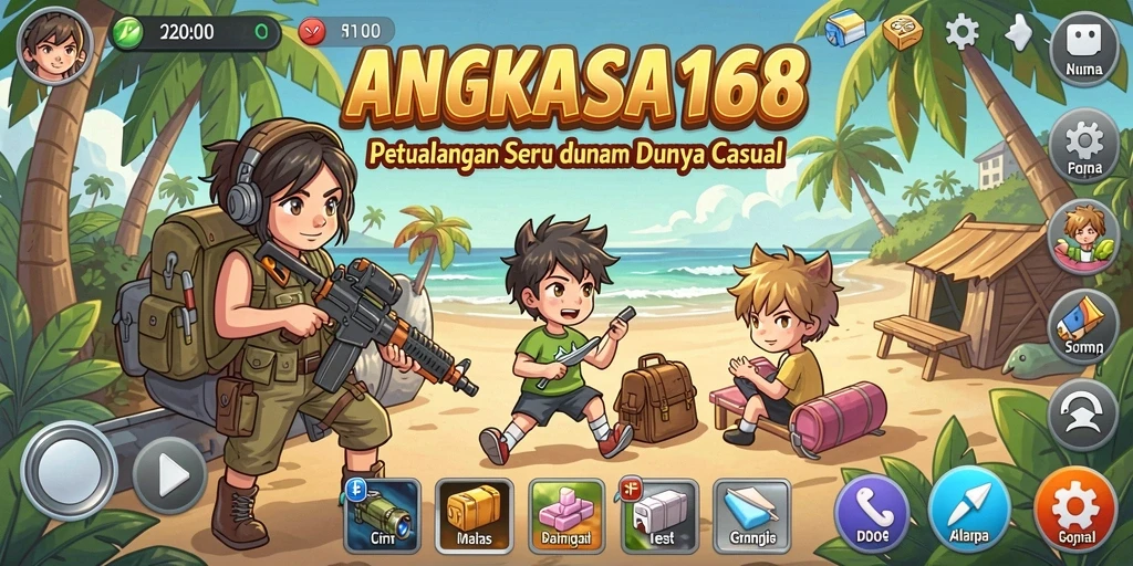 Tampilan gameplay <strong>ANGKASA168</strong> yang penuh warna dan menarik.