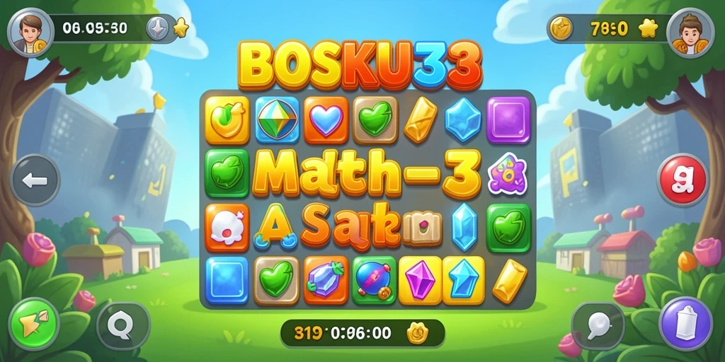 Screenshot gameplay menampilkan kombinasi elemen seru di BOSKU33.