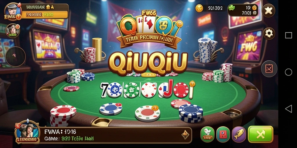 Tampilan gameplay QiuQiu yang seru dan menantang di FW66.
