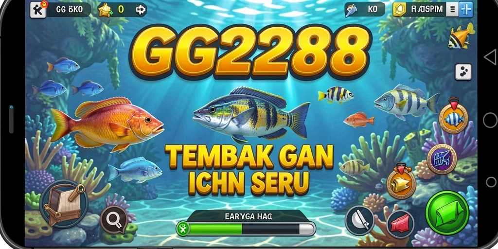 Gameplay seru GG288 dengan menembak ikan yang beragam.