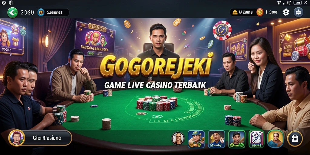 Tampilan menarik dari gameplay Live Casino GOGOREJEKI yang mendebarkan.