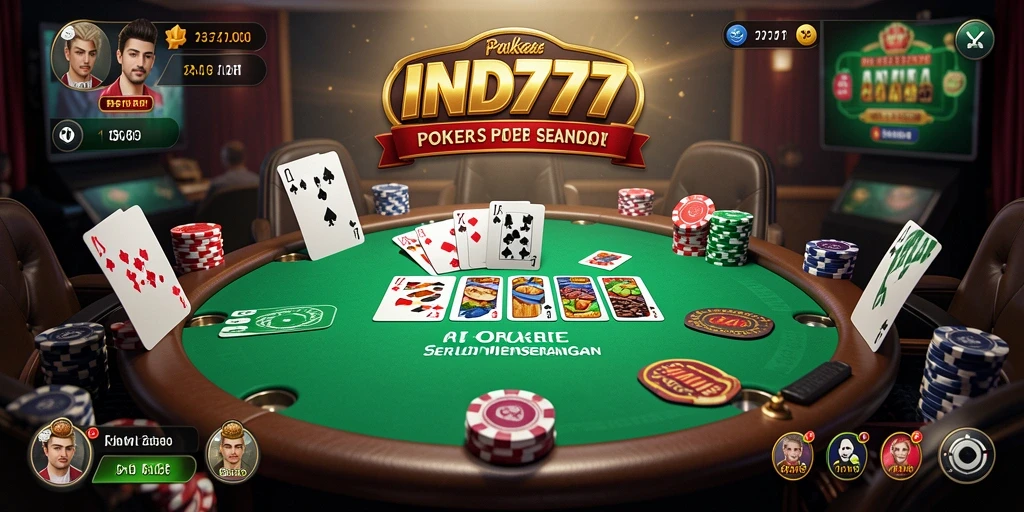 Tampilan menarik dan gameplay seru dari aplikasi Poker.