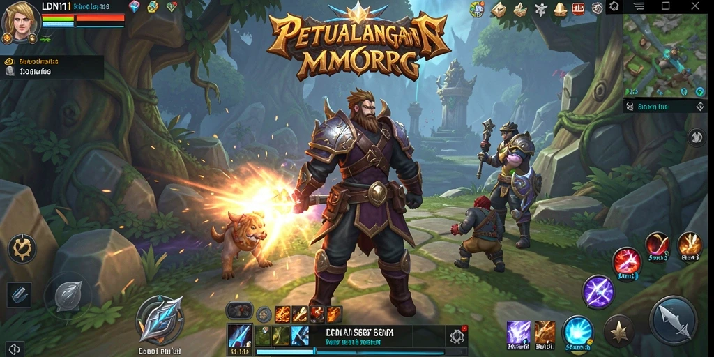 Screenshot gameplay menarik dari LDN11 yang menunjukkan pertempuran epik.