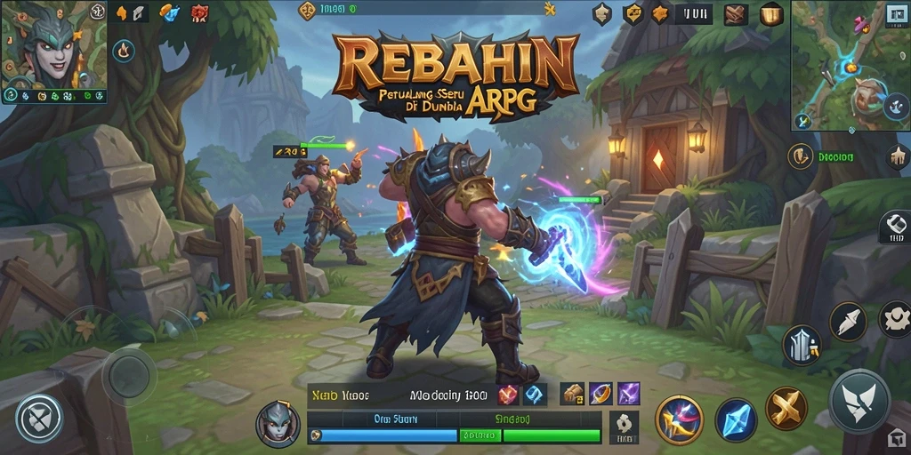 Gameplay seru REBAHIN dalam aksi ARPG.